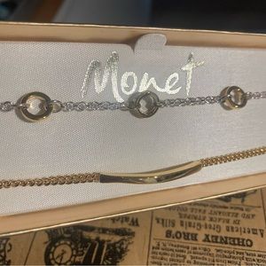 Vintage Monet Chain Bracelets